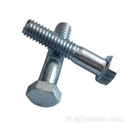 DIN931 เกรด 4.8 Black Zinc Hex Bolts ครึ่งเกลียวโบลต์ Hex